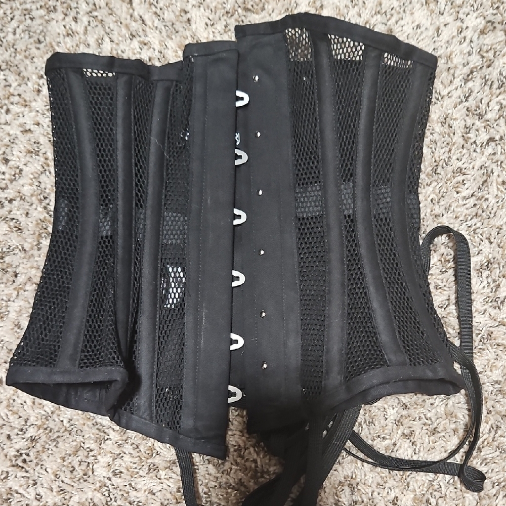 Black Mesh Waist Trainer Corset
